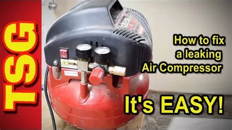 leaking compressor|How to fix a leaking Air Compressor that wont stay filled